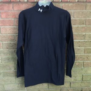 Under Armour Coldgear mock fleece-lined tee